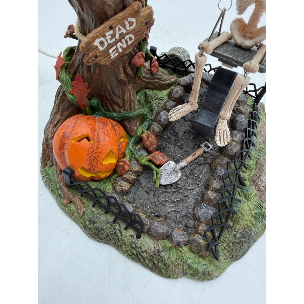 Department 56 Animated Swinging Skeleton Halloween Village 56.52514 Retired 2001 - Picture 6 of 15